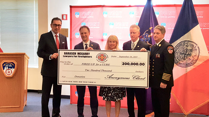 “FIRED UP For A CURE”: Anonymous Firefighter Gives $200,000