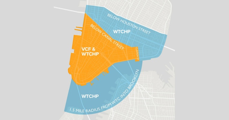 What are the Geographical Boundaries for the WTC Health Program vs. the VCF and What Does That Mean Regarding My Eligibility?